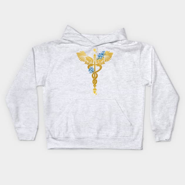 Caduceus Kids Hoodie by erzebeth